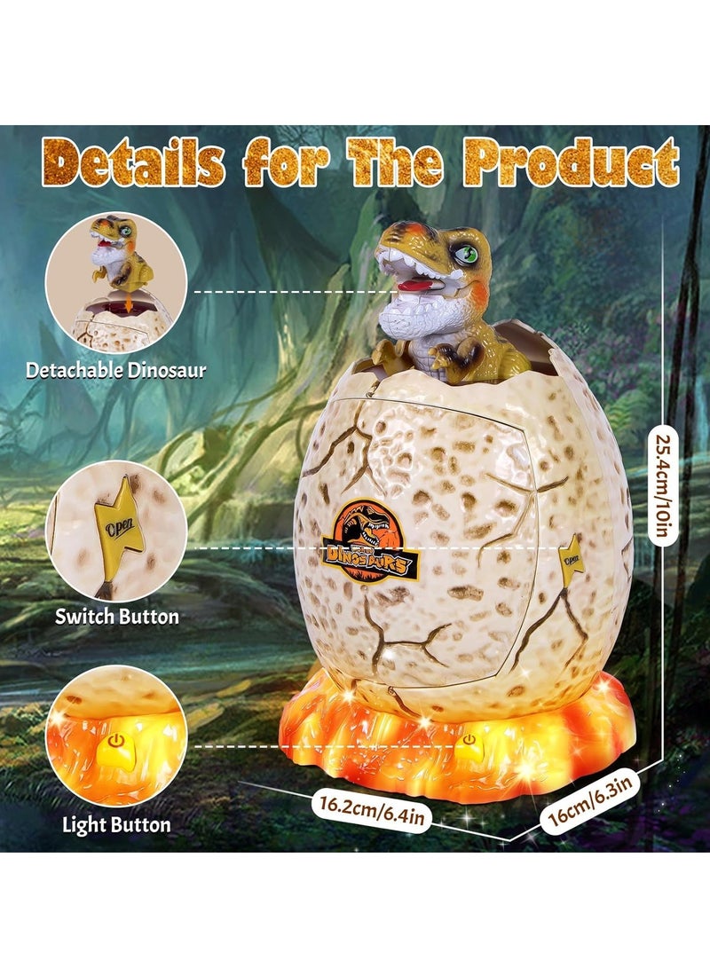 Piggy Bank for Kids Dinosaur Egg Money Bank with Fingerprint Unlocking/Night Light/Music Password ATM Machine Real Cash Coin Electronic Money Saving Box for Boys Girls Toys Gifts - Image 4