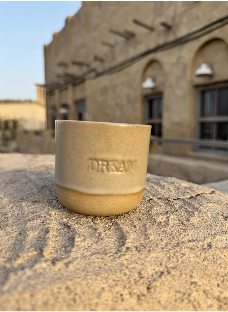 Tohfa Luxe TohfaLuxe Dream Engraved Single Ceramic Cup - Grey