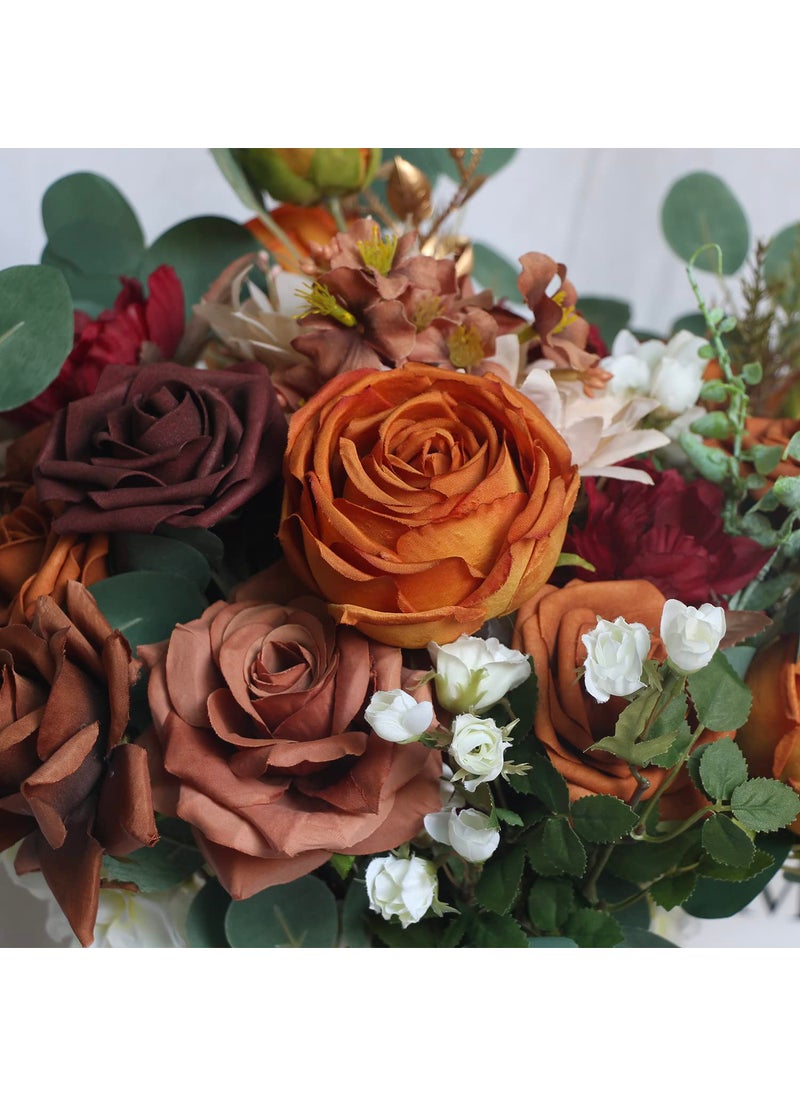 Rinlong Rinlong Set of 6 Flower Centerpieces Fall Terracotta Dining Table Flowers Centerpieces for Wedding Ceremony Shelf Decor Table Decorations  - Image 5