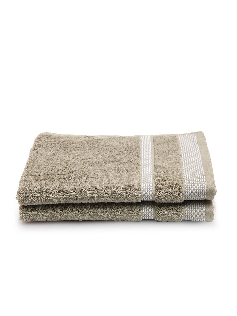 Spaces HYGRO Cotton Hand Towel Blooms Softer When Washed Ultra Absorbency Dries You Quicker Hygro CottonSolid 40CMX60CMBrown - Image 2