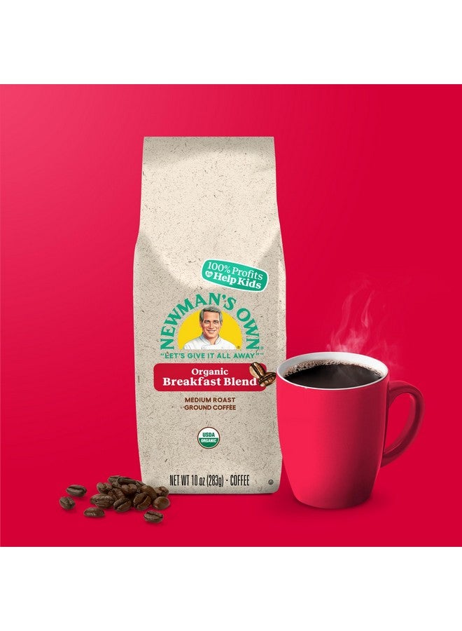 Newman's Own Newman's Own Organics Breakfast Blend, Ground Coffee, Fair Trade Certified, Medium Roast, Bagged 10oz  - Image 5