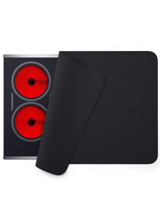 FLASLD Fireproof and Waterproof Stove Top Covers, 21×29.5 inch Electric Stove Cover Mat, Glass Top Stove Cover - Ceramic Glass Cooktop Protector - Flat Top Oven Cover, Black Without Logo - Image 1