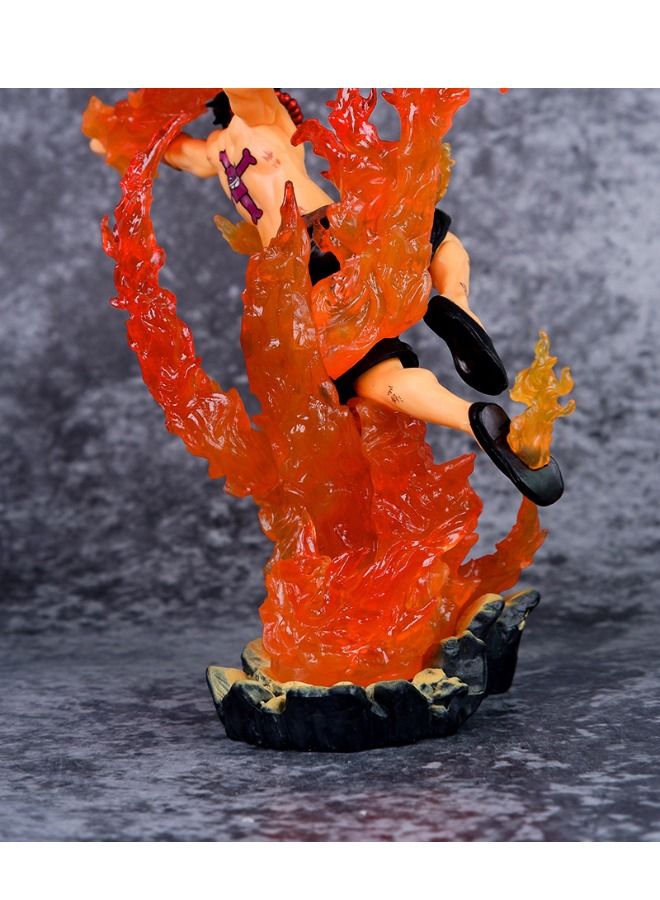Anime One Piece Portgas·D· Ace Figure, Fire Fist Ace Model Statue Figure Toy, Anime Realistic Model Ornament, Super Collectible Anime Action Figure Toy 16cm  - Image 5
