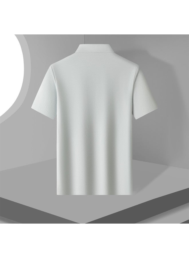 Fomoce men's Breathable Short-sleeve Polo Shirt For Spring/summer - Image 5