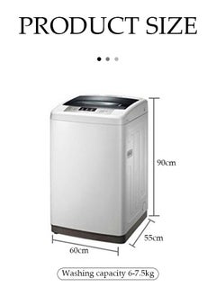 DUNISO Washing machine cover, silver plated Oxford cloth protective cover, top mounted washing machine cover, waterproof, dustproof, sunscreen, with zipper, suitable for pulsator washing machine,55 * 60 * 90CM，silver (M)  - Image 2