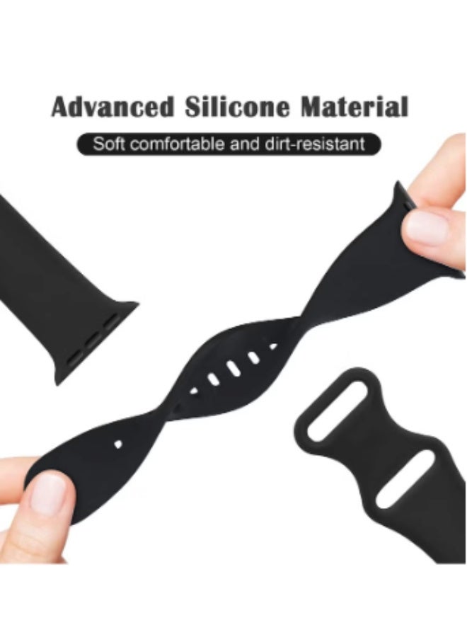 [Yellow Friday Exclusive] Soft Waterproof Silicone Sport Apple Watch Band with Magnetic Buckle Compatible for 42/44/45/49mm for S8/S9 and 46mm for S10 - Image 5