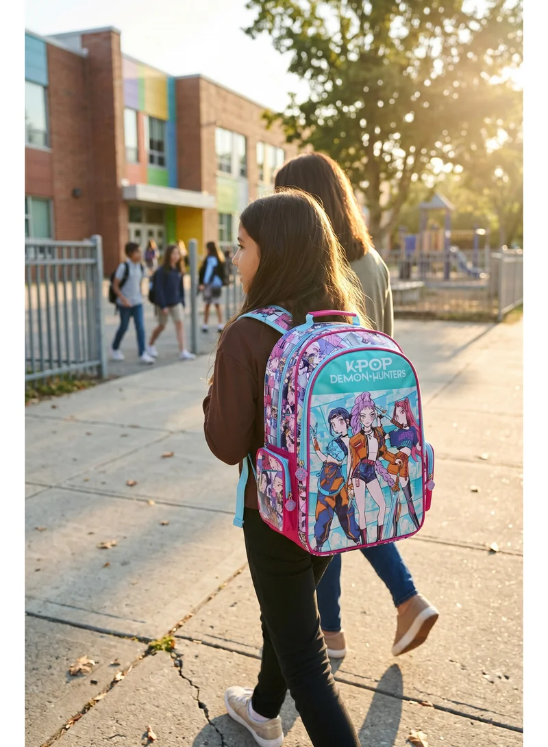 نيتفليكس Netflix K-Pop Demon Hunter Backpack | School Backpack | Water Resistant | Everyday School Bag