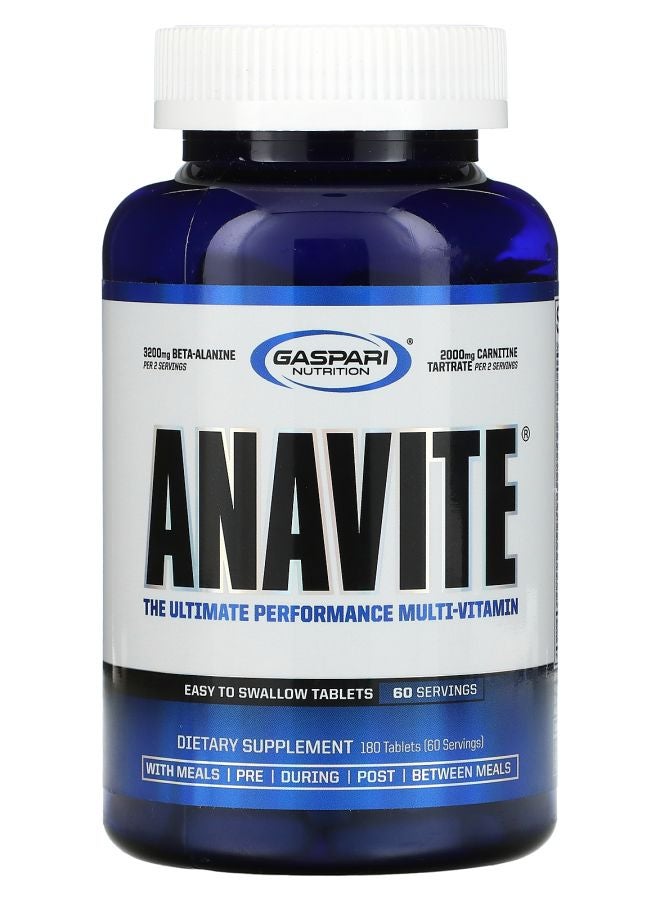Gaspari Nutrition ANAVITE The Ultimate Performance Multi-Vitamin 180 Tablets