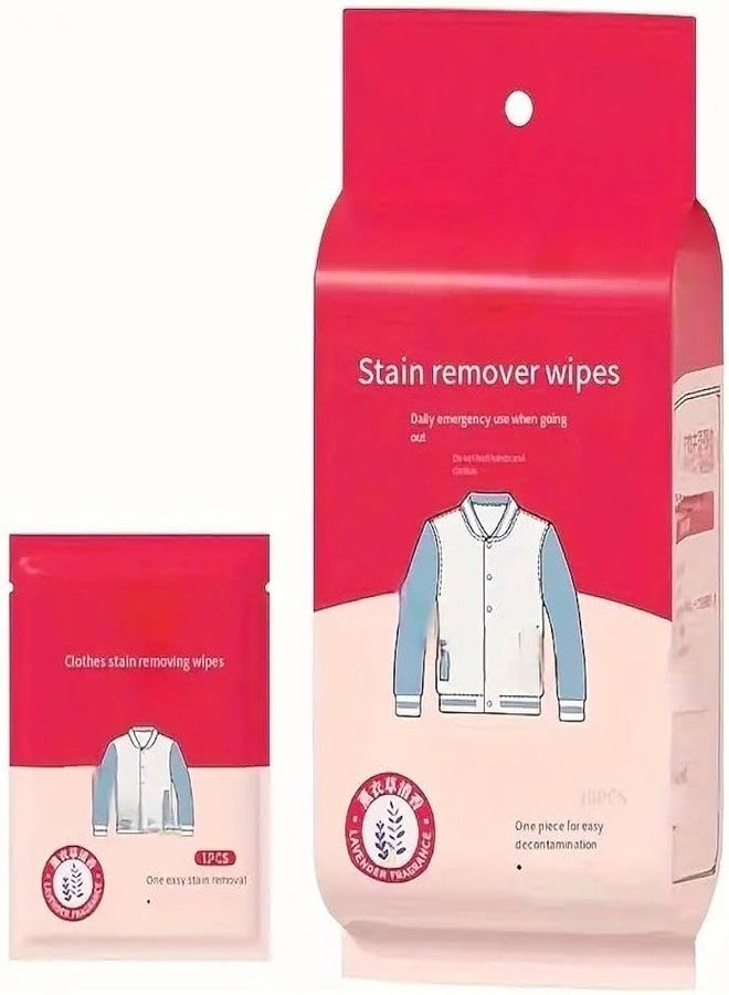 Whimsical Stain Removal Wet Wipes - Individually Wrapped Emergency Stain Remover for Clothes, Shoes & Bed Sheets | Fast-Acting Formula for Coffee, Grease, Ink & More (1 Pcs 20 Pieces) - Image 1
