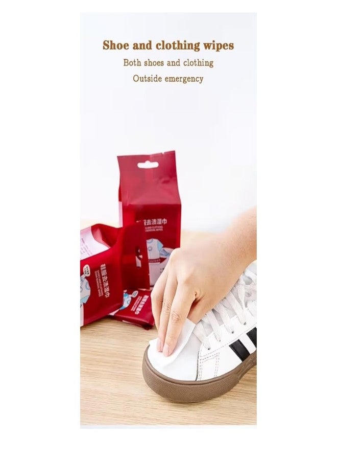 Whimsical Stain Removal Wet Wipes - Individually Wrapped Emergency Stain Remover for Clothes, Shoes & Bed Sheets | Fast-Acting Formula for Coffee, Grease, Ink & More (1 Pcs 20 Pieces) - Image 2