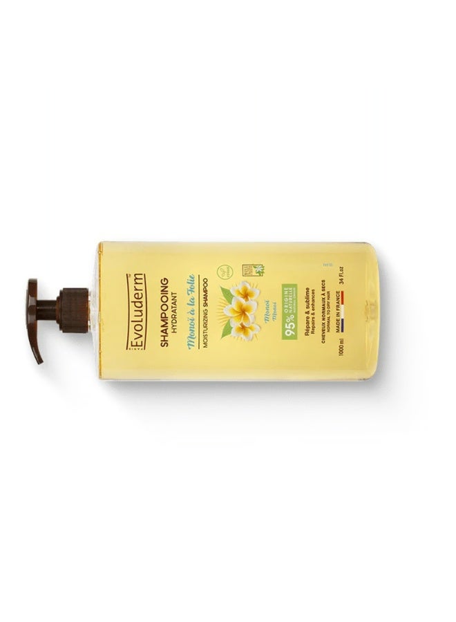 Evoluderm Monoï à la Folie Moisturizing Shampoo 1L - Image 2