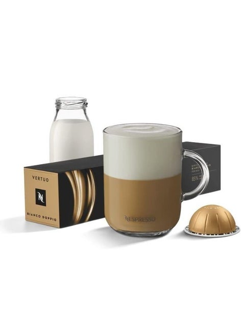 Nespresso VertuoLine Barista Creations - 10 Capsules (Bianco Doppio for Milk)