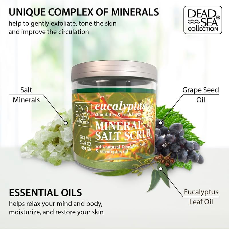 Durability boosted processed material Eucalyptus Salt Scrub 23.98 Oz All item simple matching build - Image 2