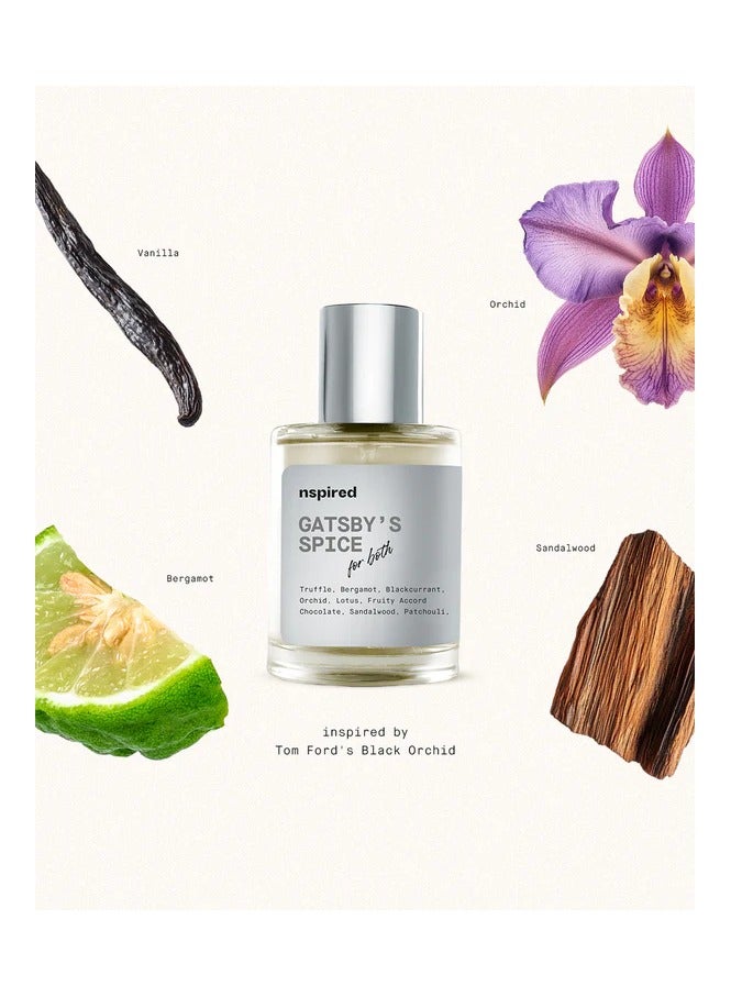 Nspired Beauty Gatsby’s Spice EDT Unisex – Amber Floral Perfume - Image 1