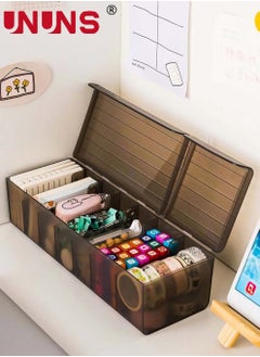 UNUNS Data Cable Organizer,2-Piece Charge Cable Management,Storage Box With Velcro And Sticky Notes,USB Cord Sorter With 7 Compartments,Electronic Accessories Organizer  - Image 4