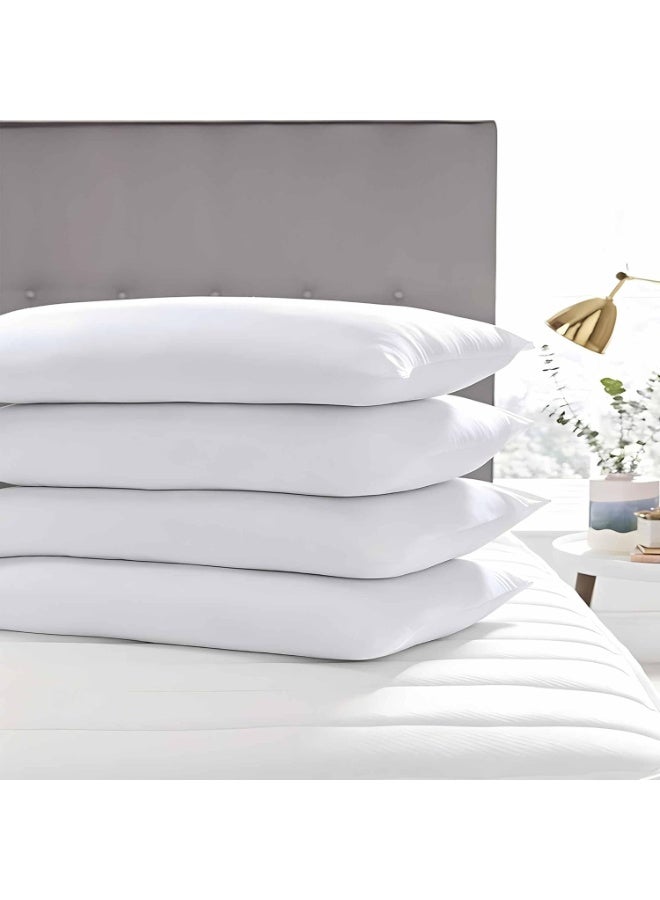Bed Pillows Standard Size Set of 2 Pack for Sleeping 20"x26", Soft Fluffy Hypoallergenic Skin Friendly Down Alternative Filling Machine Washable - Image 4