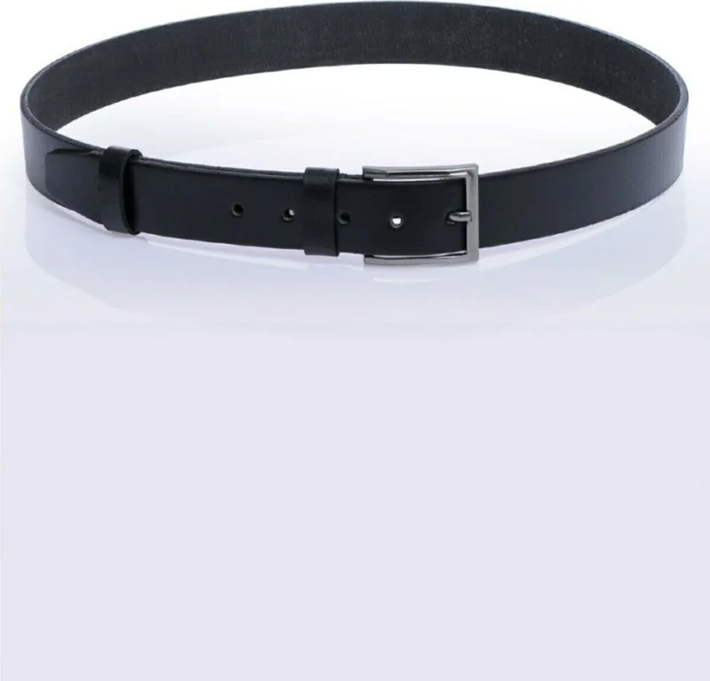 بدز ديري 100% Genuine, Real Flat Leather Belt; Suitable for Fabric, Linen and Canvas 3.2 cm