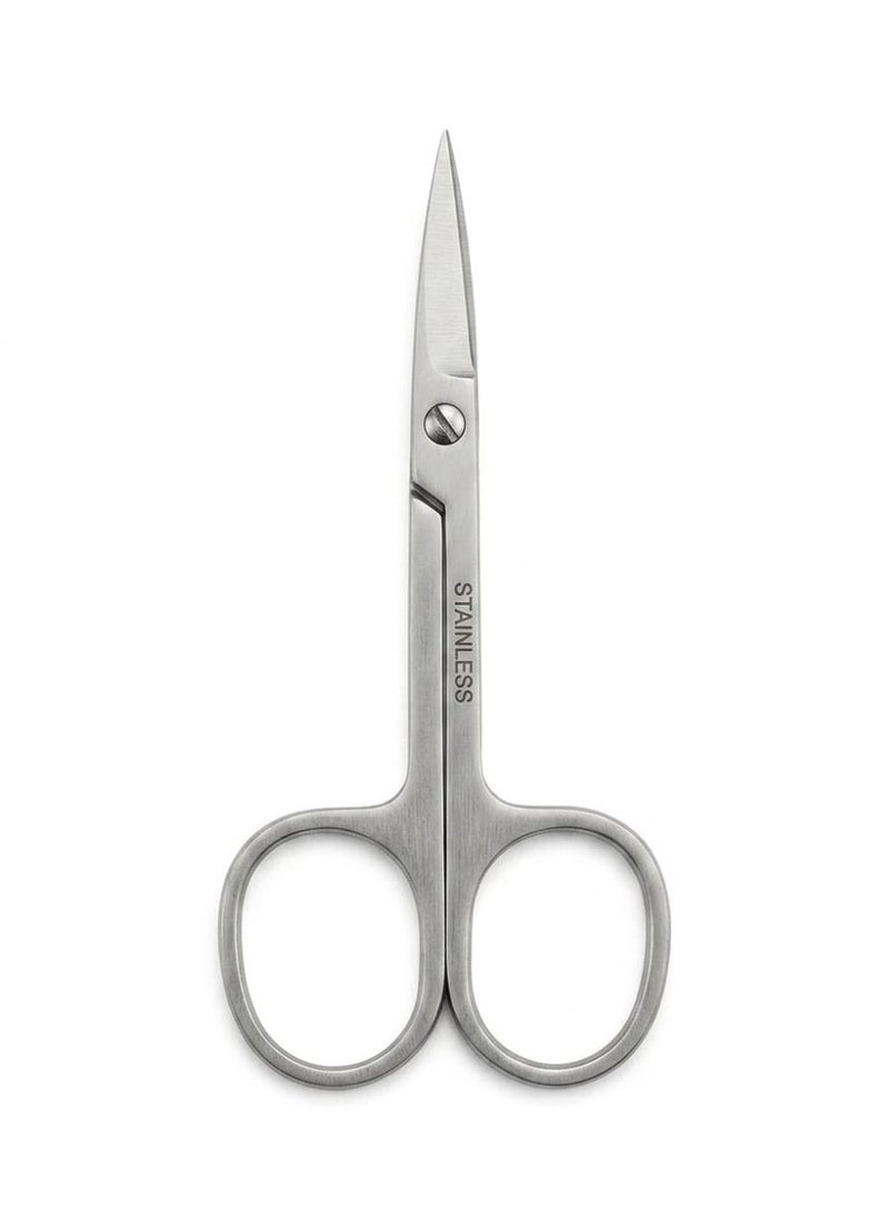 Imported stainless steel scissors, small size, for nail, beard, and nose hair care - Image 1