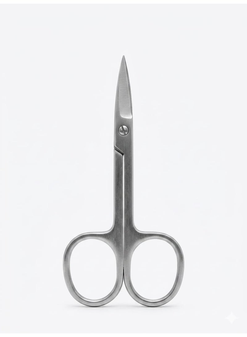 Imported stainless steel scissors, small size, for nail, beard, and nose hair care - Image 2