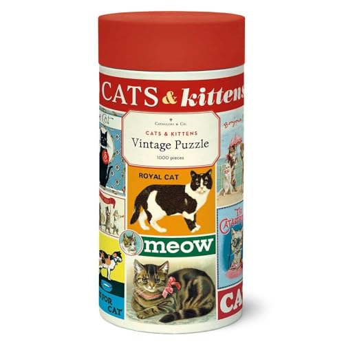 CAVANILLI & CO. Cavallini 1000 Piece Puzzle Cats Kittens - Image 5
