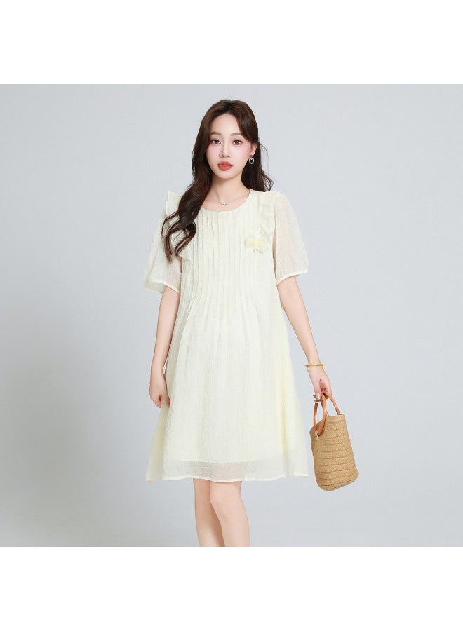 Bornbay Maternity Dresses Summer New Arrival Versatile Youthful Fairy Dress Fashion Lace Design Maternity Summer Dress - Image 2