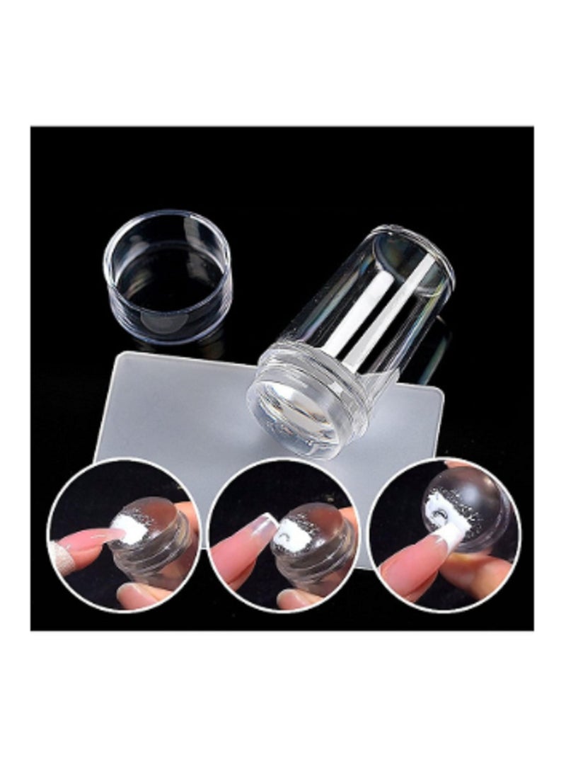 Generic Nail Art Stamping Plate Silicone Clear Nail Art Accessory DIY Nail Art Decoration  - Image 1