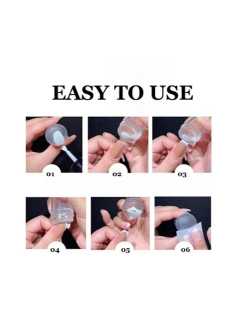 Generic Nail Art Stamping Plate Silicone Clear Nail Art Accessory DIY Nail Art Decoration  - Image 2