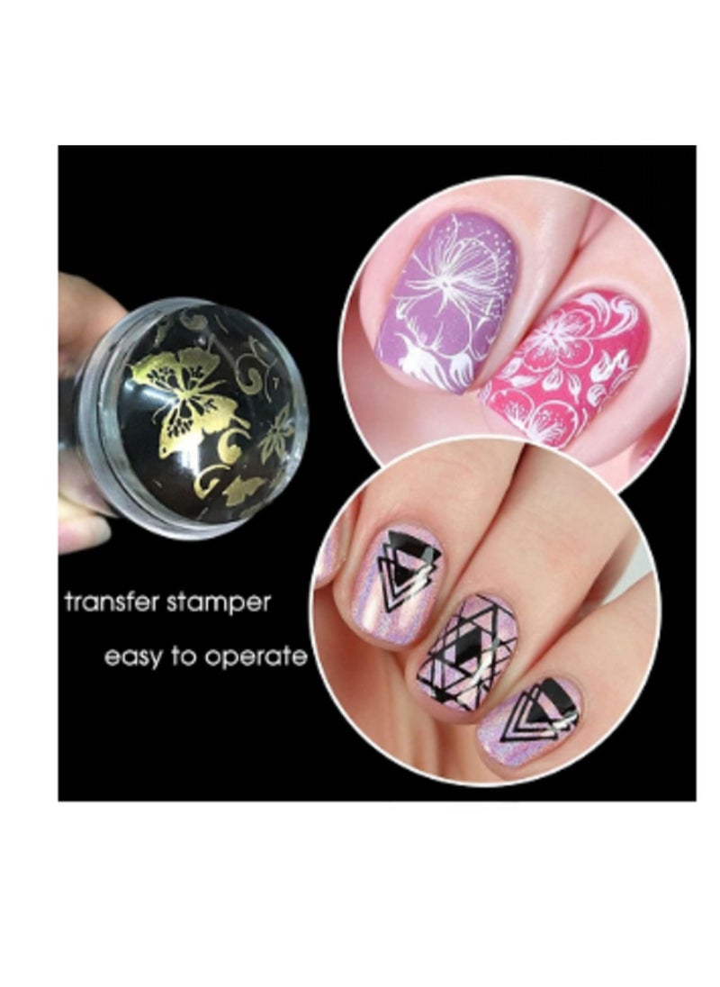 Generic Nail Art Stamping Plate Silicone Clear Nail Art Accessory DIY Nail Art Decoration  - Image 5