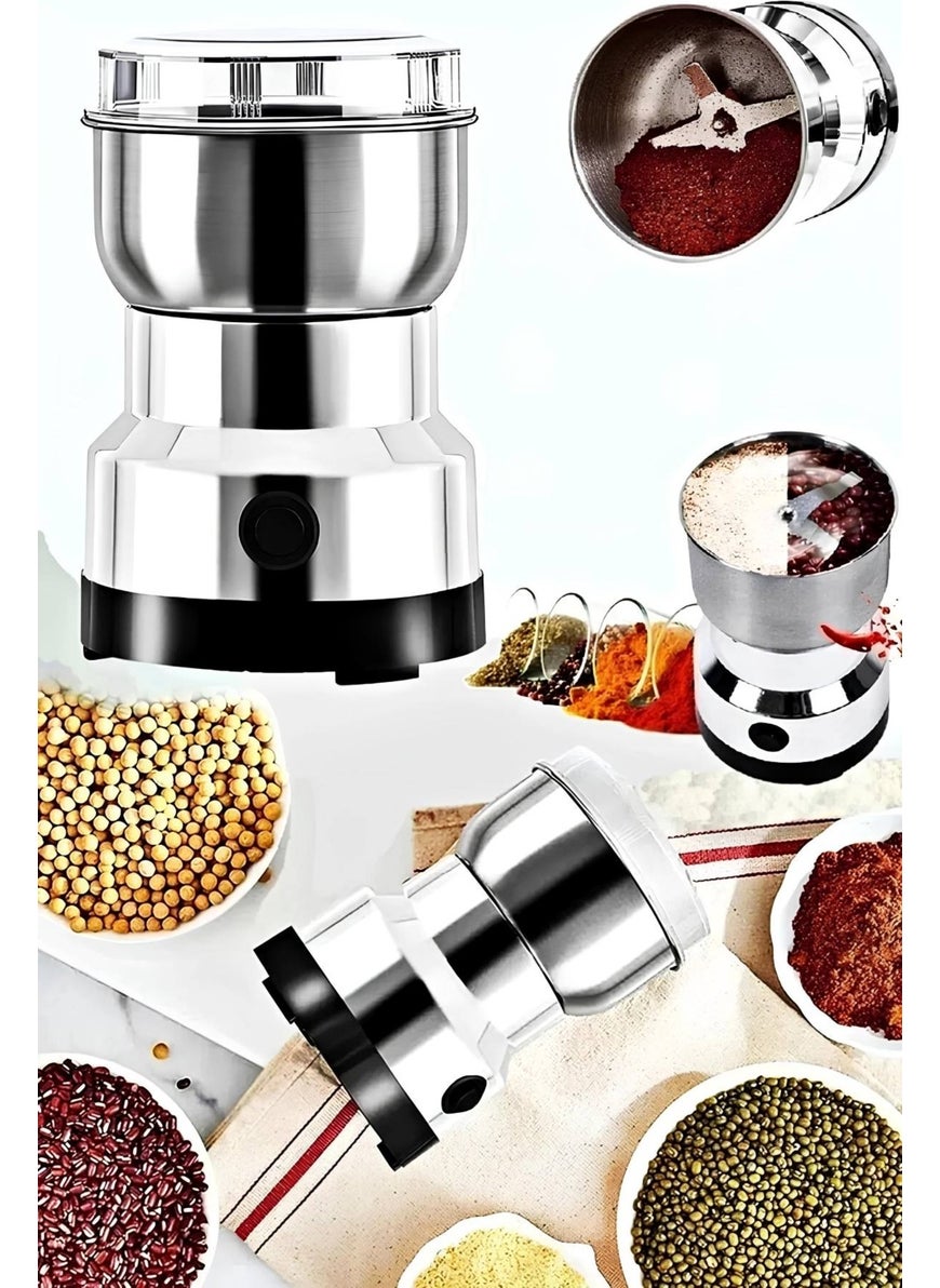 Markafox Electric Coffee Spice Grinder with Metal Blade Flour Grain Nut Rice Grinder Multifunctional 200W  - Image 1