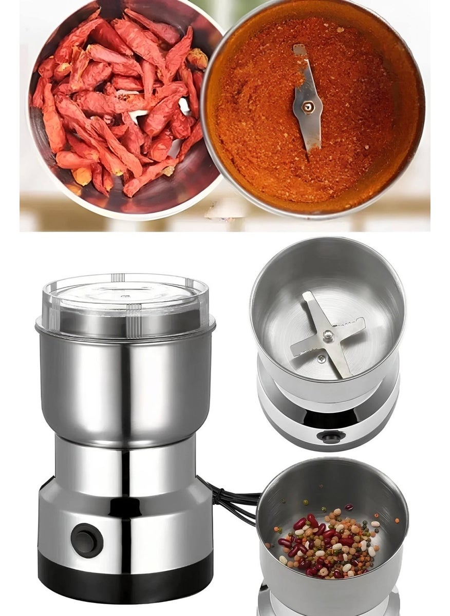 Markafox Electric Coffee Spice Grinder with Metal Blade Flour Grain Nut Rice Grinder Multifunctional 200W  - Image 3