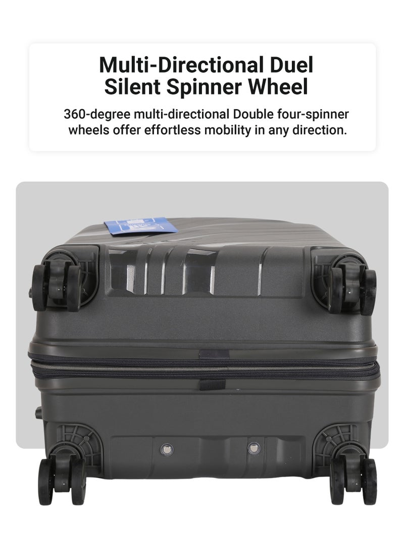 فيبتور مجموعة حقائب سفر بعجلات دوارة 360 درجة من مادة البولي بروبيلين الناعمة مع قفل TSA مقاس 20/24/28 بوصة - Image 5