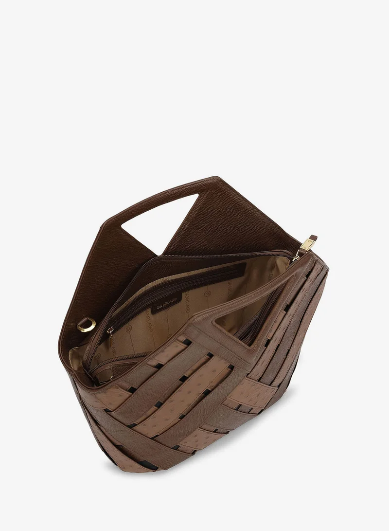 Da Milano Walnut Tresser Top Handle Bag (M) for Women | Best Price UAE