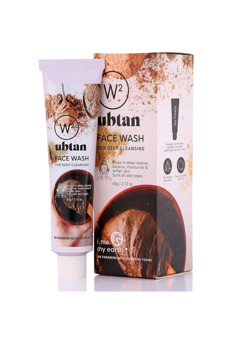 W2 W2 Why Wait Ubtan Face Wash Helps to deep clean Balance moisturize soften skin 60 gm  - Image 1