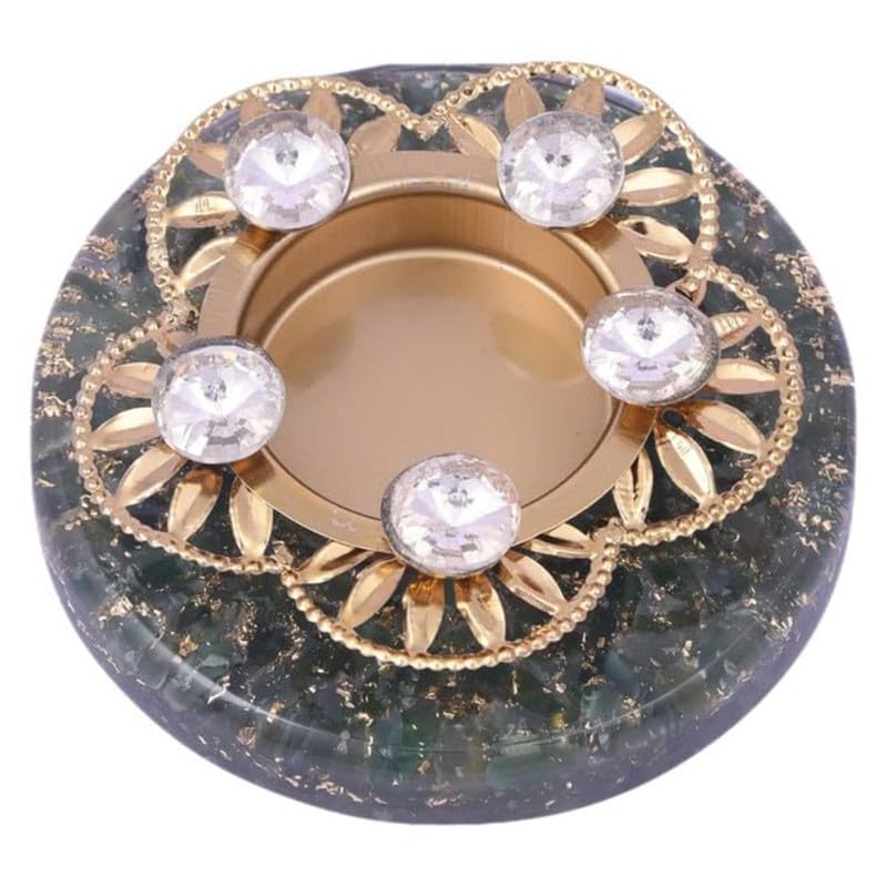 PARVY Crystal Candle Holder Stand for Home Dcor Decorative Tea Light Holder for Diwali Christmas Tealight Candle Holder for Bedroom Living Room Table Perfect for GiftingMulti Colour2 - Image 2