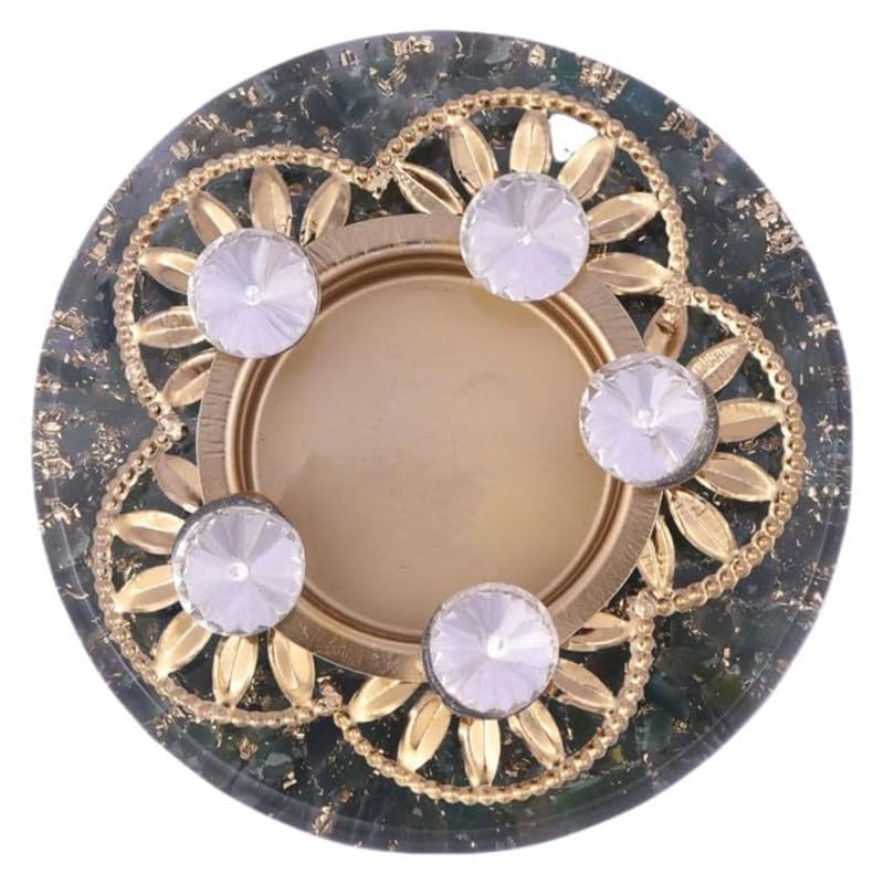 PARVY Crystal Candle Holder Stand for Home Dcor Decorative Tea Light Holder for Diwali Christmas Tealight Candle Holder for Bedroom Living Room Table Perfect for GiftingMulti Colour2 - Image 4