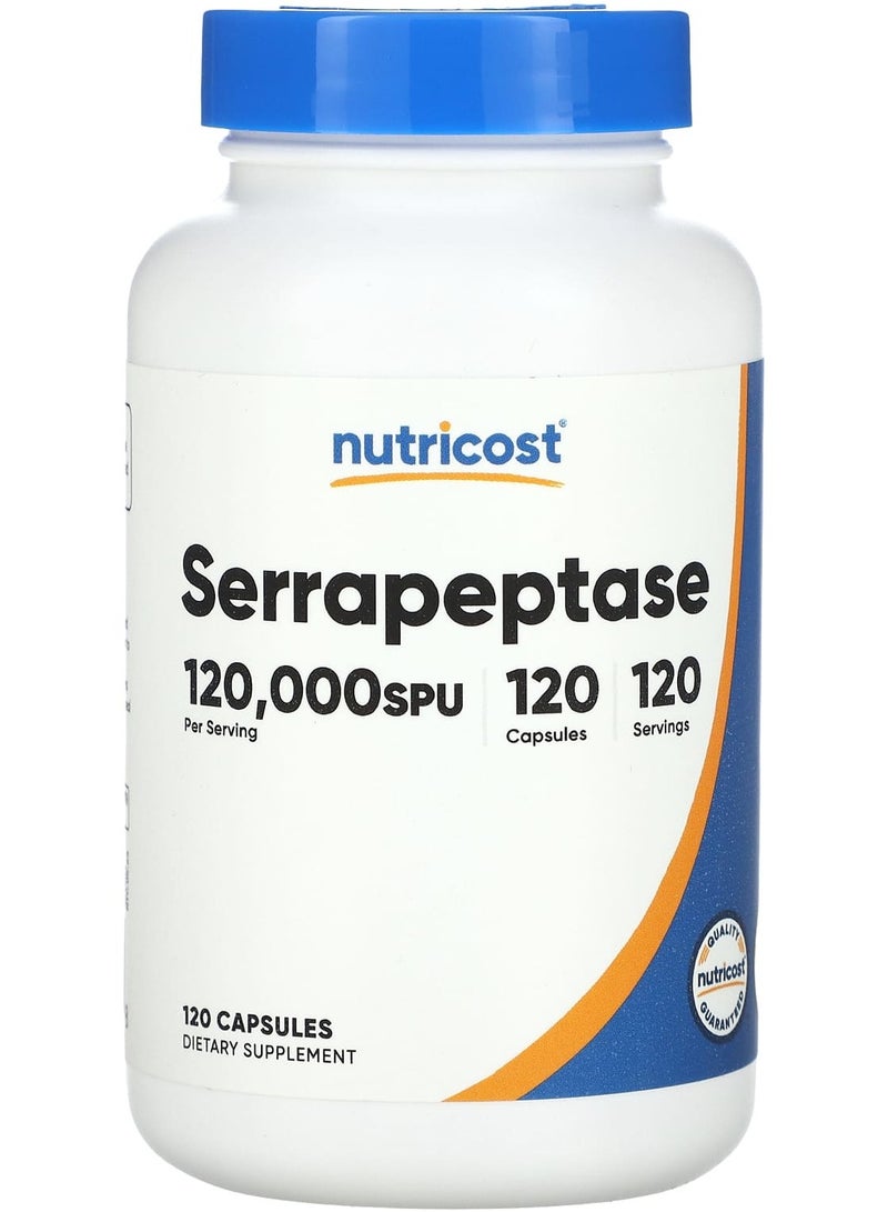 Nutricost Serrapeptase, 120,000 SPU, 120 Capsules