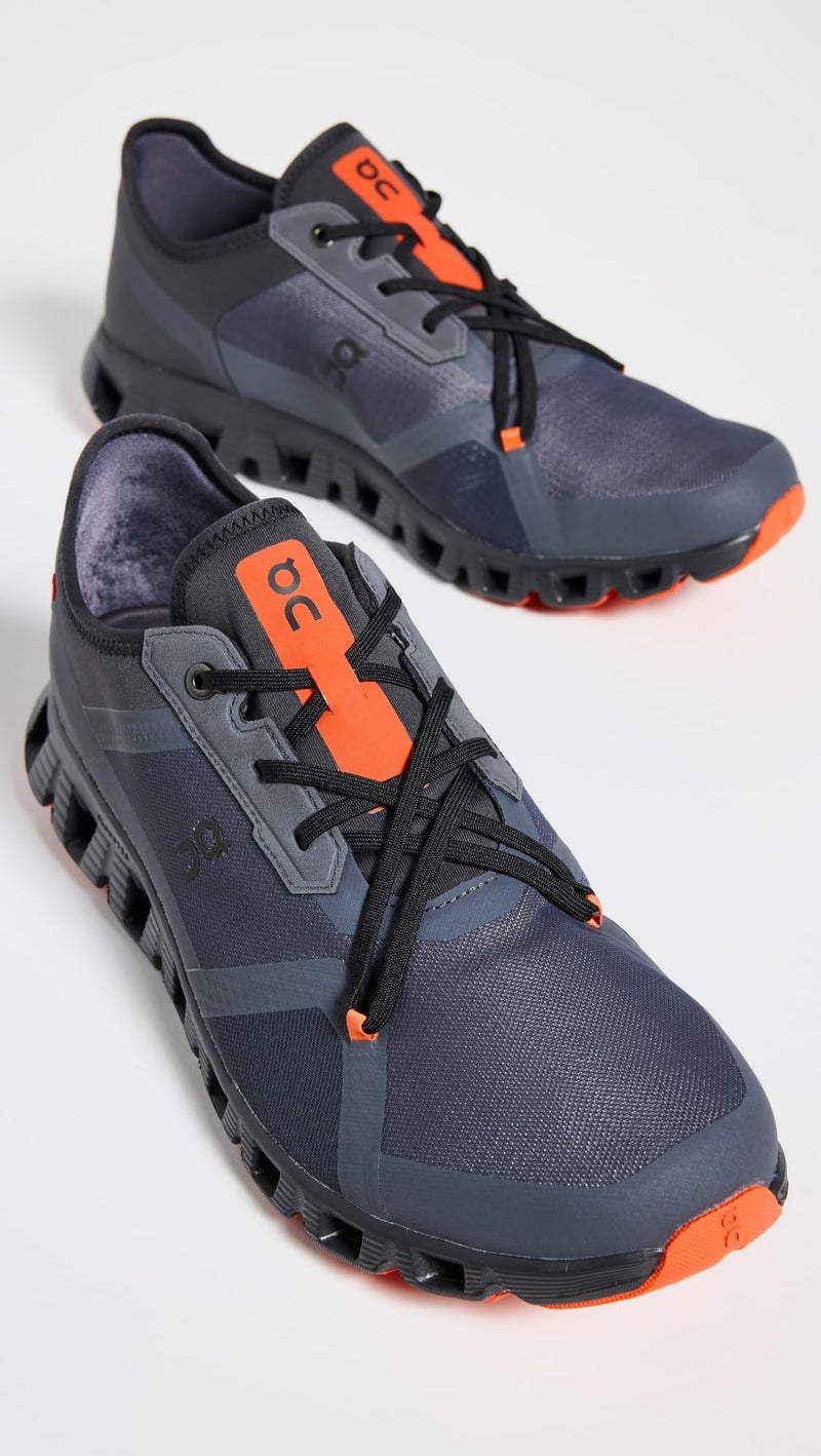 On Men's Cloud X 3 AD Sneakers, Eclipse | Flame, Black, Orange, 7 Medium US - Image 4