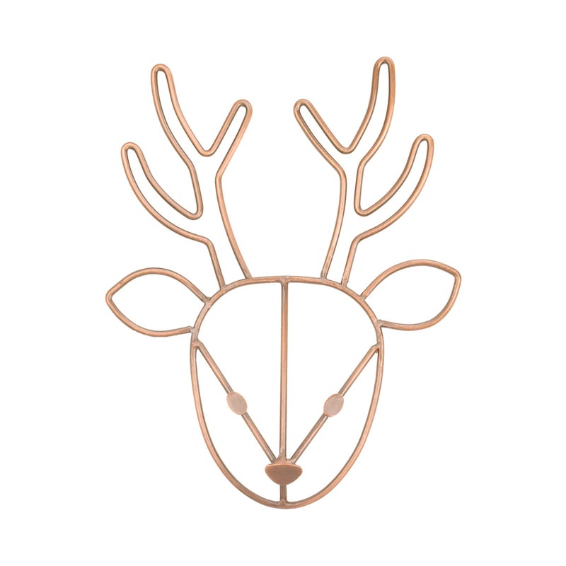 NoJo Deer Shaped Wire Nursery Wall Decor Finish Copper