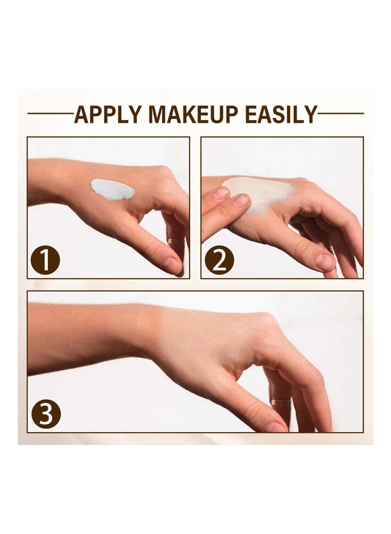 BEAUTY PLUS فFoundation يتغير لونه، مكياج فFoundation خالي من العيوب طوال اليوم، كريم فFoundation، فFoundation سائل، 30 مل، SPF 15، خفيف الوزن، خالي من العطور، لون بشرة دافئ - Image 4