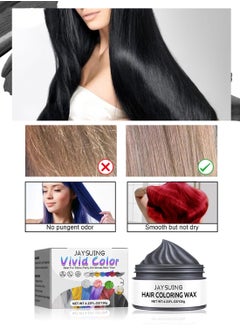 Jaysuing Hair Coloring Wax, Hair Color Cream, Long Lasting Easy to Apply Natural Washable Temporary Hair Dye Color Wax for Cosplay Festival School Parties and Fashion Events 120g  - Image 3