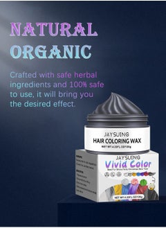 Jaysuing Hair Coloring Wax, Hair Color Cream, Long Lasting Easy to Apply Natural Washable Temporary Hair Dye Color Wax for Cosplay Festival School Parties and Fashion Events 120g  - Image 4