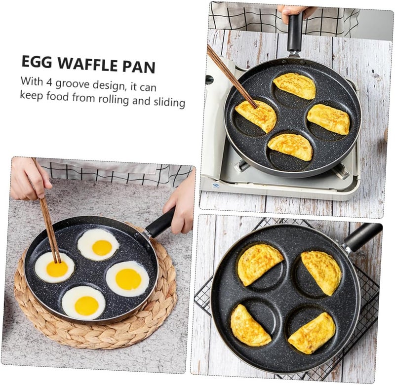 1pc Non-stick Frying Pan Cup Waffle Cooker for Household Use Compatible Induction Cookers Easy to Clean Material Heat Insulated Handle Design - Image 5