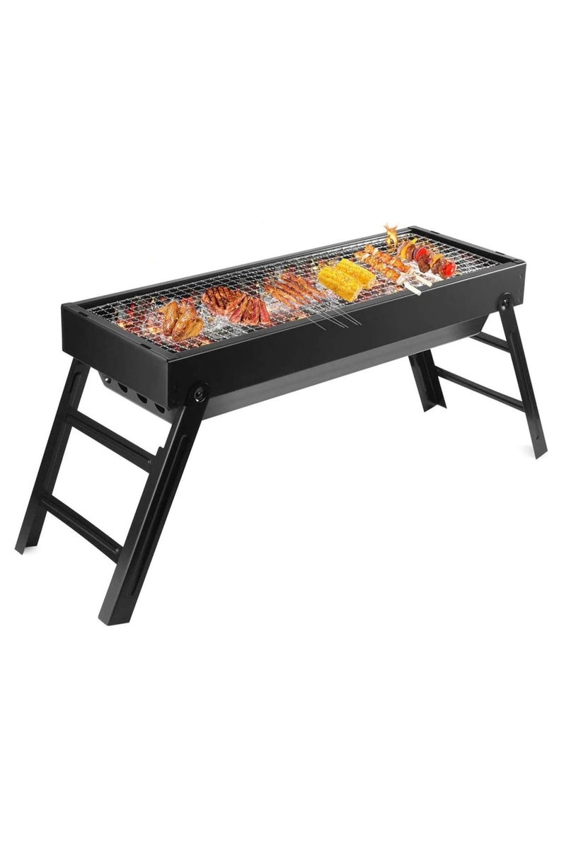 ECVV Barbecue Grill, Portable Charcoal Grill, Foldable Barbecue Outdoor Tools for Home, Camping Cooking, Picnic, Backyard, Party - Image 1