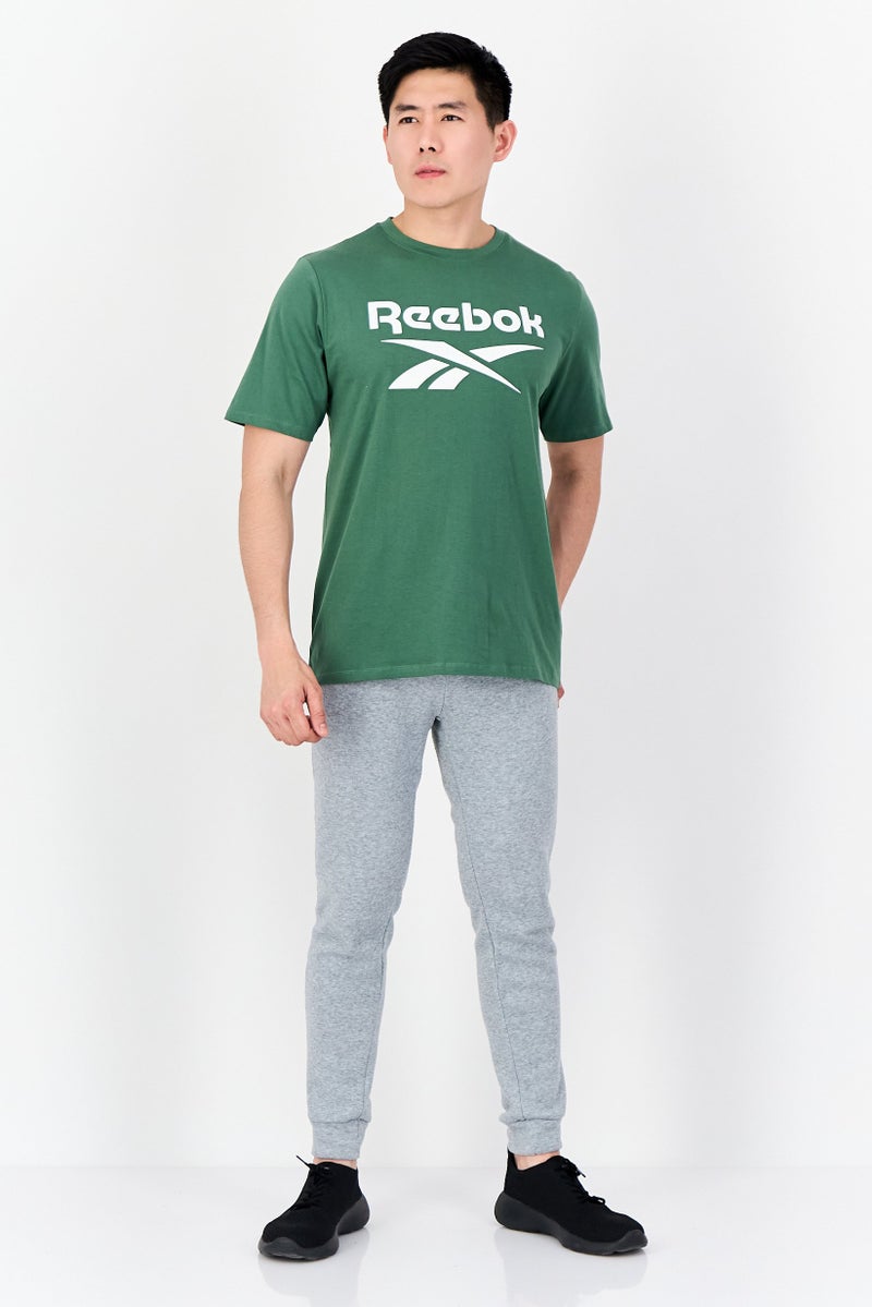 Reebok تي شيرت رياضي للرجال بأكمام قصيرة، خارجي، أخضر - Image 4