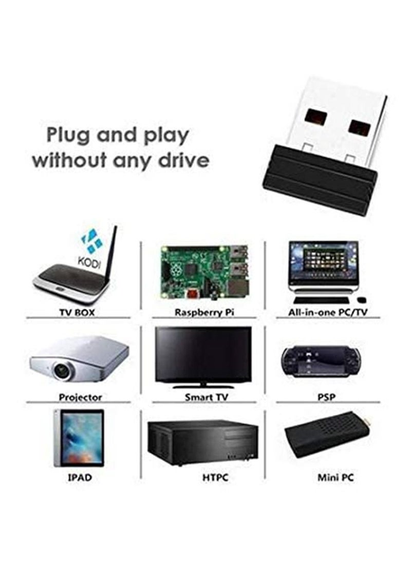 Generic - 2.4GHz Mini Wireless Keyboard and Touchpad Mouse Combos H18 Rechargeable Remote Control for Google Android Smart TV Box PC Linux HTPC IPTV XBMC Windows - Image 1