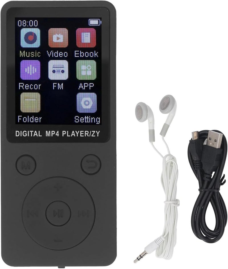 Bewinner Portable MP3 MP4 Player with 16GB Memory Card, Expandable to 128GB, for Music Video Entertainment and On-the-Go Use (Black) - Image 5