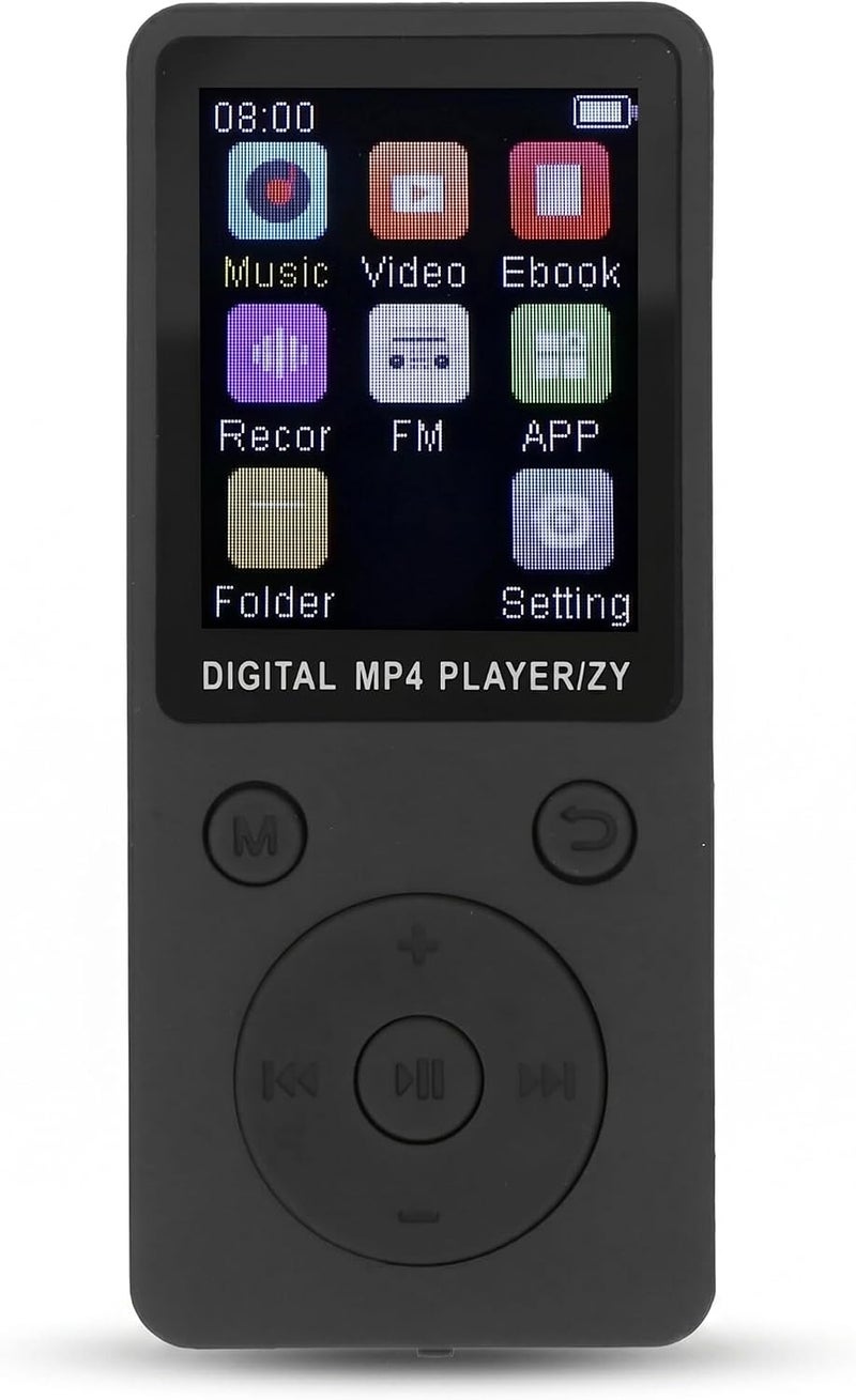 Bewinner Portable MP3 MP4 Player with 16GB Memory Card, Expandable to 128GB, for Music Video Entertainment and On-the-Go Use (Black) - Image 1