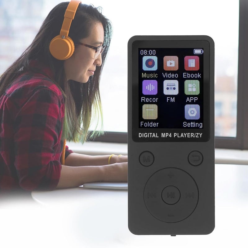 Bewinner Portable MP3 MP4 Player with 16GB Memory Card, Expandable to 128GB, for Music Video Entertainment and On-the-Go Use (Black) - Image 3