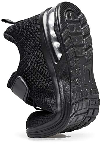 Anlarach Kids Toddler Shoes Boys Girls Athletic Running Shoes Air Cushion Sneakers for Toddler 6 allblack - Image 3