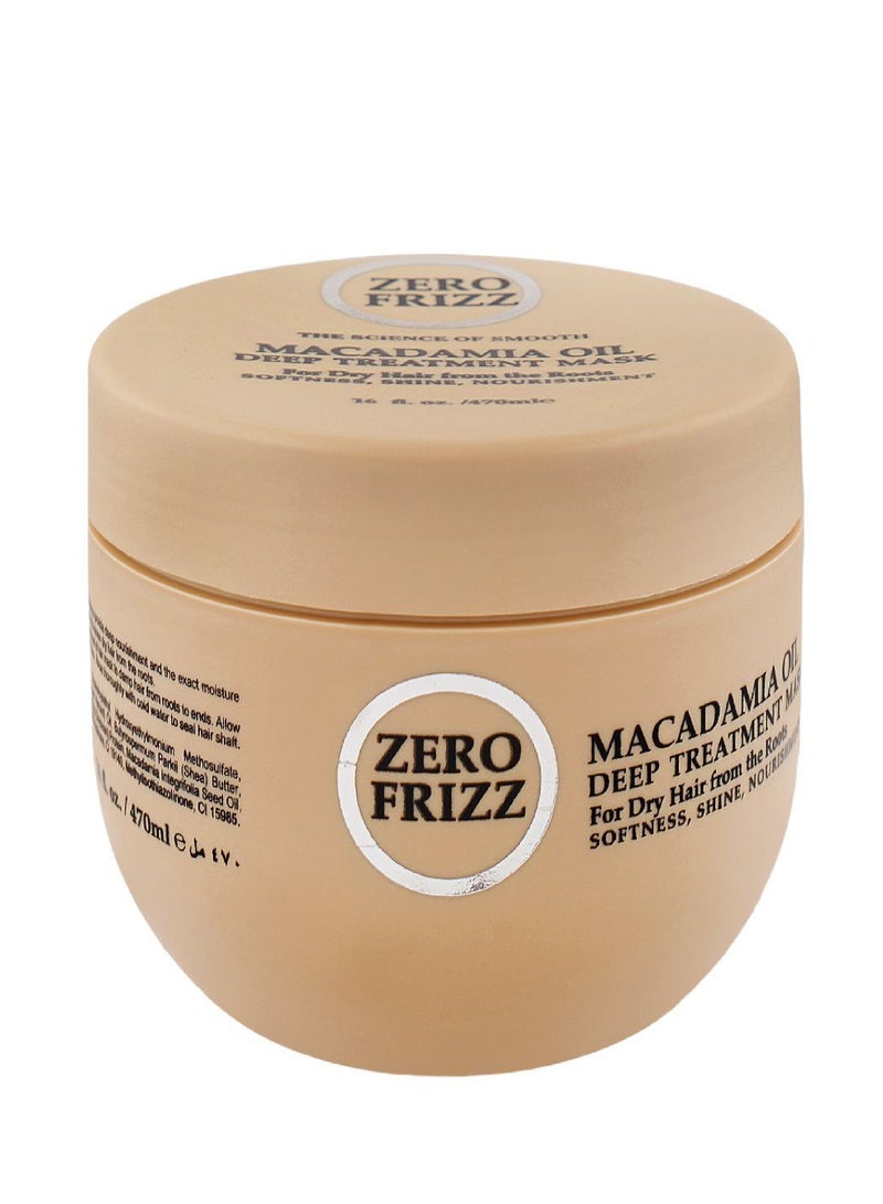 ZERO FRIZZ MACADAMIA OIL DEEP TREATMENT MASK 470ML